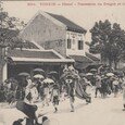 Tonkin Hanoi Procession du dragon et de la (…)